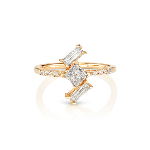 Yours only - Rose cut Line Diamond Ring