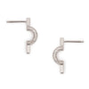 Modern Link Linear earrings