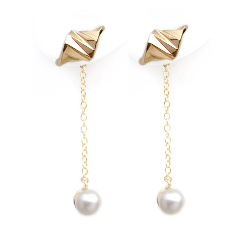 Modern Link Diamond earrings