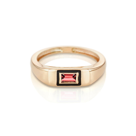 Modernist Signet Ring - Round and Square