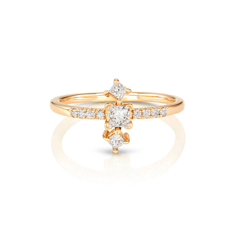 Yours only - Baguette Round Diamonds Ring