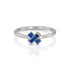 Yours only -  Single Baguette Blue Sapphires Ring