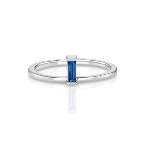 Yours only - "X" Blue Sapphire Ring
