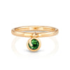 Modernist Signet Ring - Emerald, Aqua, Sapphires