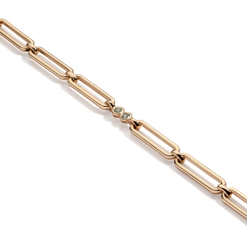 Modern Link Linear Bracelet