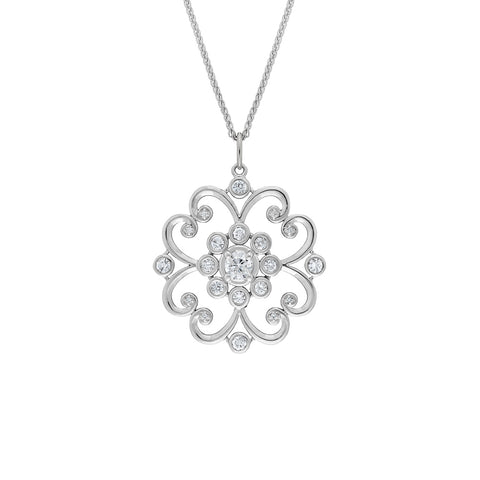 Yours only - Rose cut Line Diamond Pendant