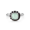 Modernist natural Signet Ring - Mother of Pearl, Turq, Agate