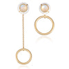 Modern Link Opal earrings