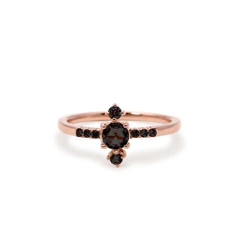 Yours only - Round Black Diamond Ring