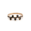 Yours only - Rose cut Line Black Diamond Ring