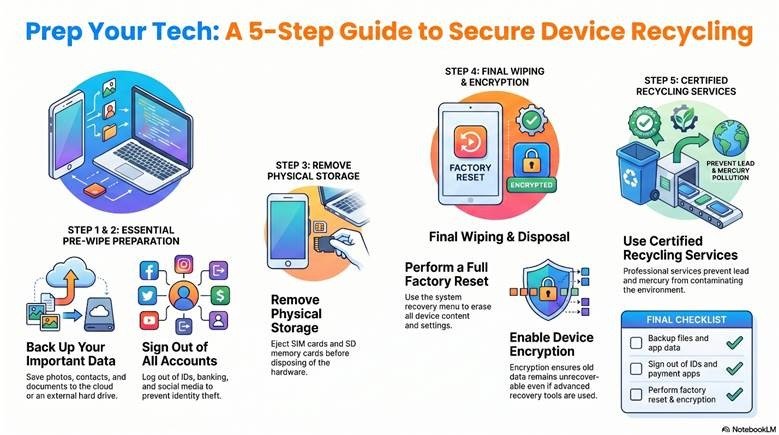 What to Do Before Recycling Your Old Phone or Laptop (Data Wiping Guide)