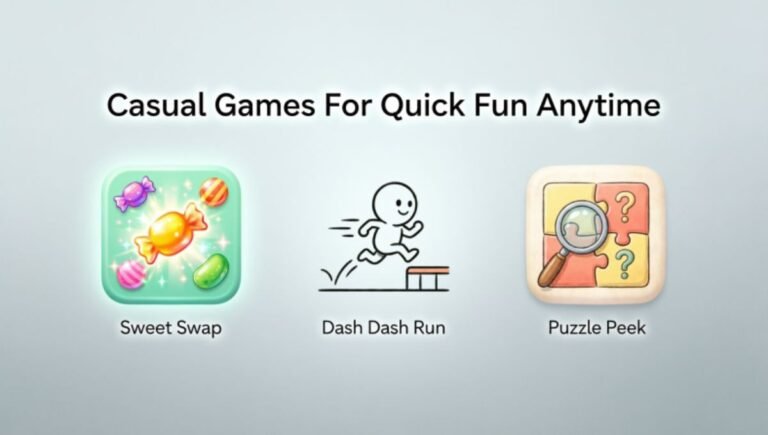 Casual Games For Quick Fun Anytime